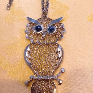 Vintage OWL PENDANT NECKLACE
